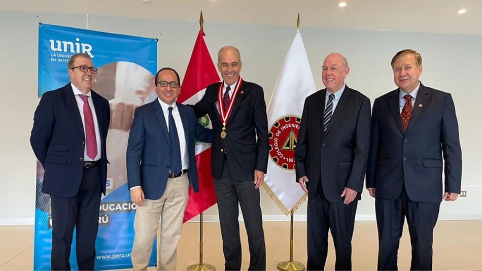 UNIR, UNIR México y la Escuela de Posgrado Newman firman un convenio con el Colegio de Ingenieros del Perú CD Lima