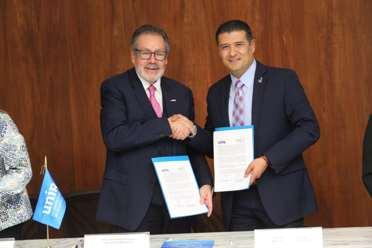 INAI y UNIR México firman un convenio que potenciará la innovación