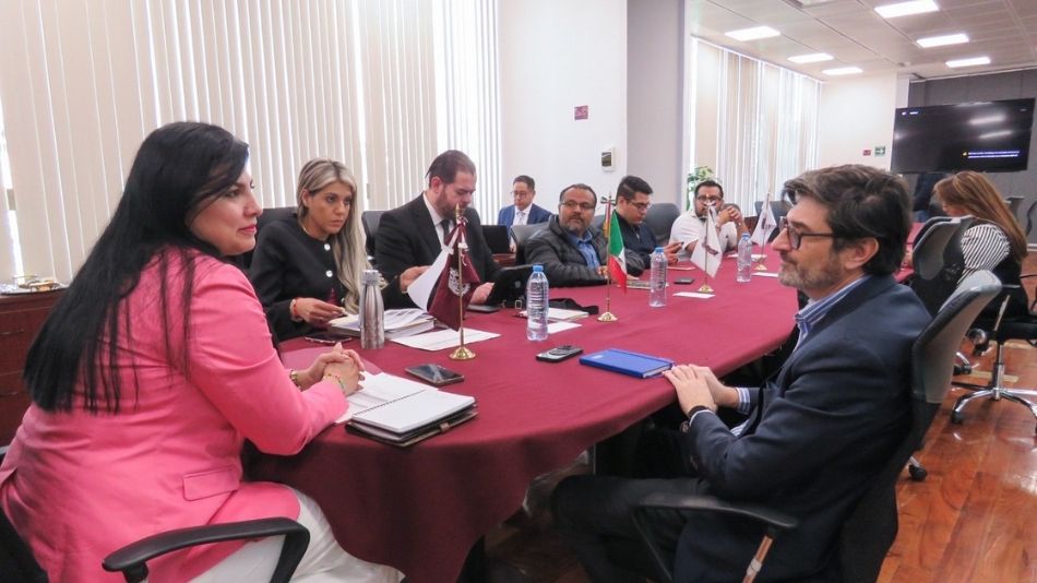 Un instante al finalizar el encuentro.