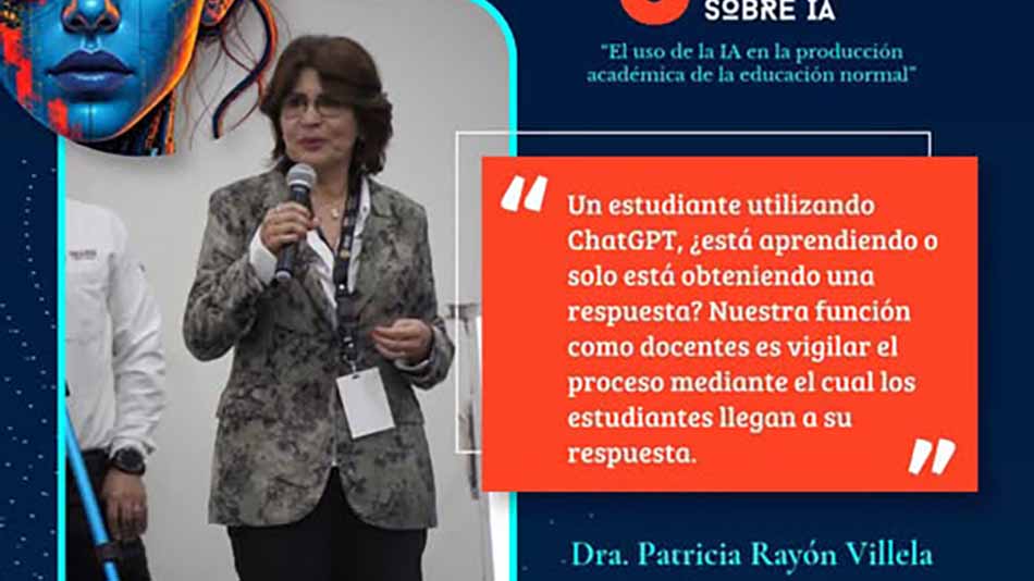 Dra. Patricia Ray&oacute;n Villela, durante su conferencia magistral.