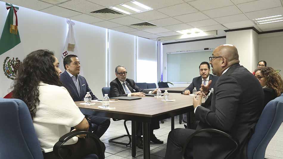 Un momento de la reunión.